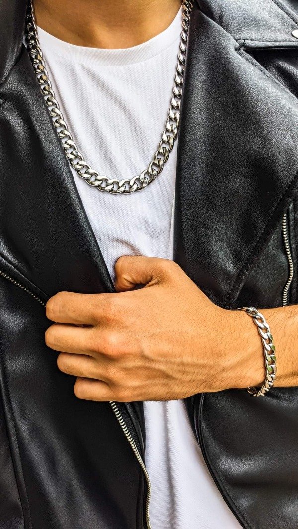 Producto - Conjunto CUBAN XL (PLATEADO)