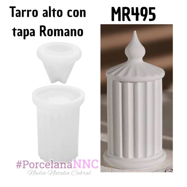 Producto - Tarro alto con tapa Romano MR495