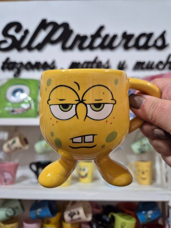 Producto - Taza con patitas Bob Esponja