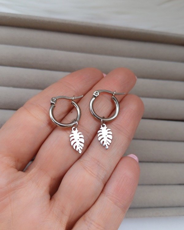 Producto - ARGOLLAS HOJITAS 1,5CM