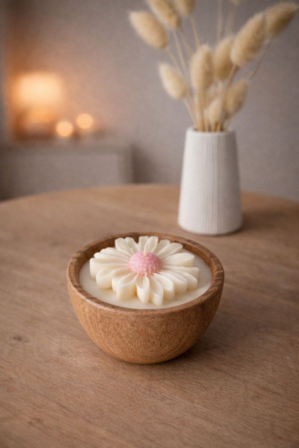 Producto - Vela Cuenco Margarita 4,5x8cm