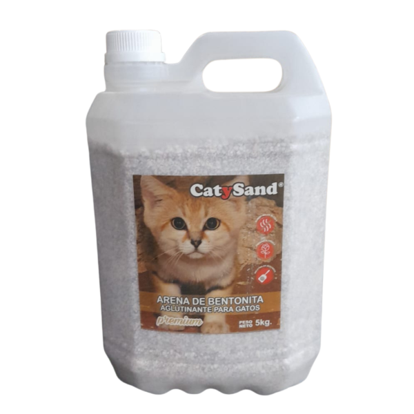Producto - Arena de Bentonita Aglutinante CatySand x 5 Kg Piedras Sanitarias Aglomerante