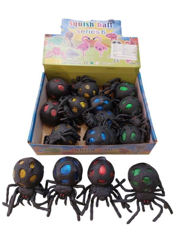 Producto - SQUISHY ARAÑA NEGRO