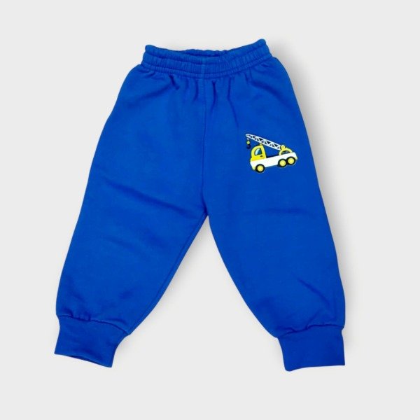Producto - Pantalón Babucha Bebé con friza Azul francia T3 y T5
