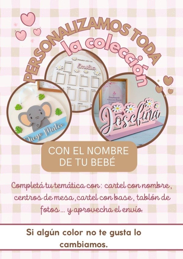 Producto - Imán ciervita flores personalizado - 3
