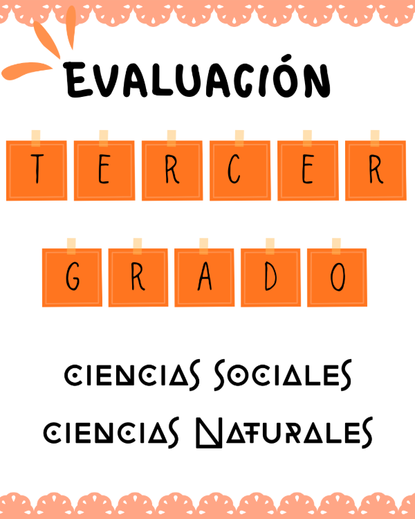 Producto - Evaluación Ciencias Tercer Grado