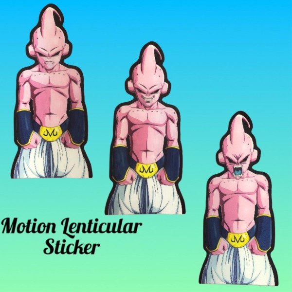 Producto - Sticker Lenticular Dragon Ball Z Majin Buu M1