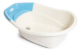Producto - Bañera plástica love celeste