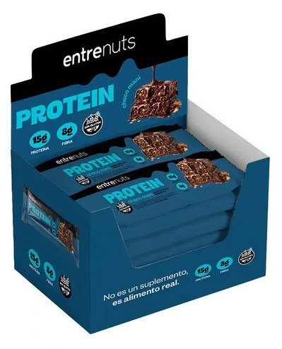 Producto - Barra Proteica Energética entrenuts PROTEIN choco maní 45g x 10uni