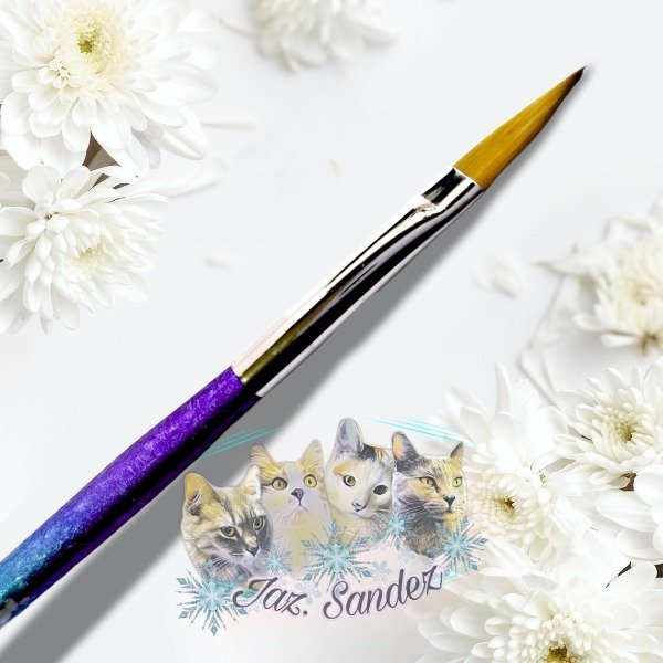 Producto - PINCEL ACRILICO SINTETICO DEGRADE METAL AZUL