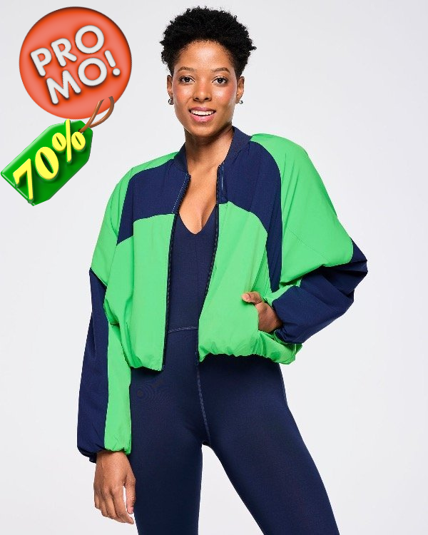 Producto - Zumba Out Loud Color Blocked Raglan Puffer Jacket - 0
