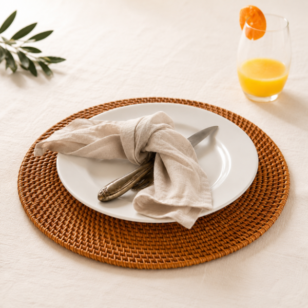 Producto - Set x4 Individuales Rattan 35 cm - 1
