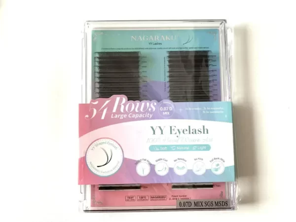 Producto - Nagaraku Pestañas YY0.07D Big Case 54 Filas