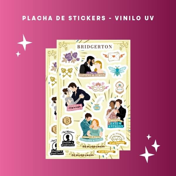 Producto - Plancha de stickers BRIDGERTON