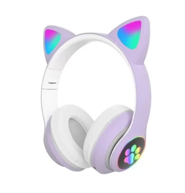 Producto - Audífonos Inalámbricos Bluetooth LED Rgb CAT Orejas Gato STN-28 - 0