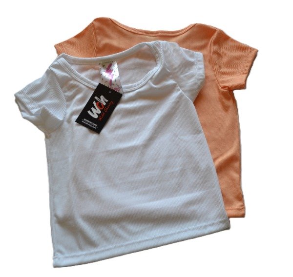 Producto - REMERA DE NENA EN MORLES LISO. BLANCA