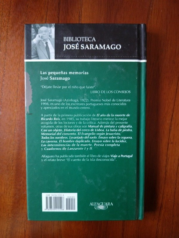 Producto - Saramago, José: "Las Pequeñas Memorias" - 1
