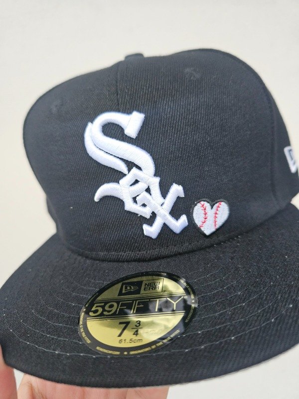 Chicago white sox world series 2005 team hearts new era 59fifty — imagen 2