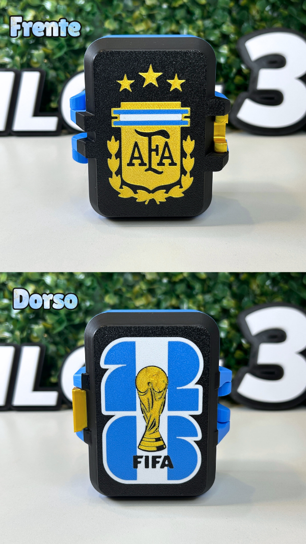 Producto - Caja Porta Figuritas Doblefaz (Afa Seleccion-Fifa Copa Arg) Negra
