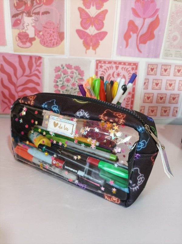 Producto - Cartuchera Cristal estrellitas Hello Kitty