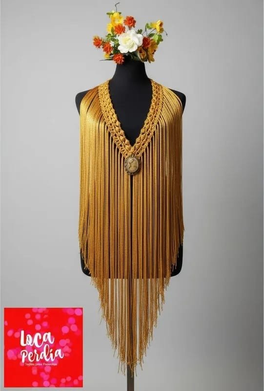 Producto - TIRA DE FLECOS DE SEDA COBRE