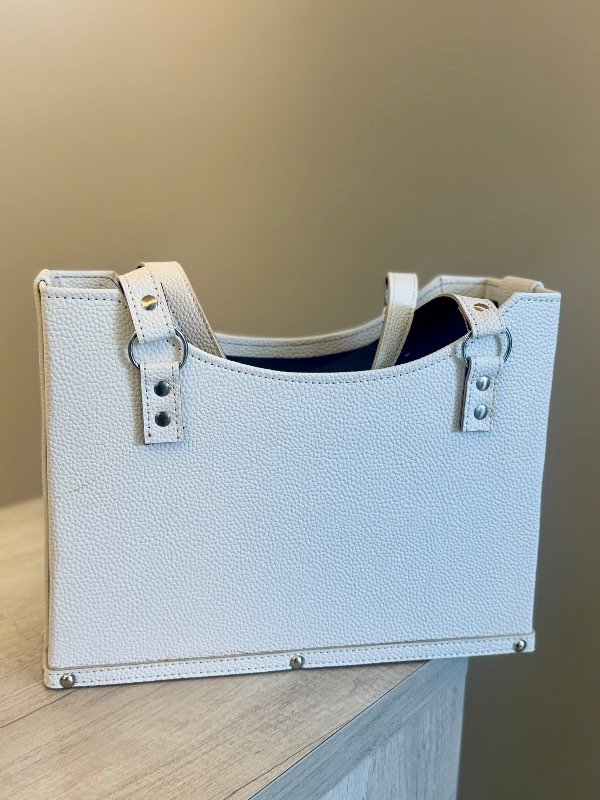 Producto - CANASTA CARTERA BLANCA