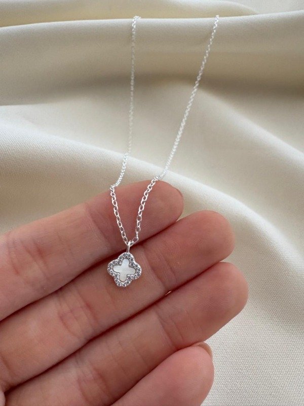 Producto - Cadena VC CRISTAL 42  a 45cm - Plata 925