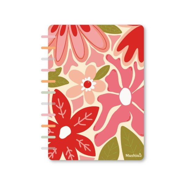 Producto - Cuaderno 003 - Flores Rojas A5