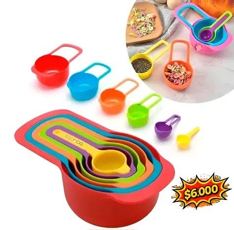 Producto - Set x 6 chucaras-tazas medidoras