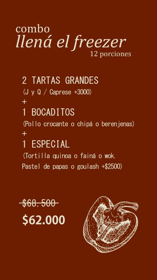 Producto - Combo LLENÁ EL FREEZER