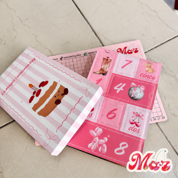 Producto - IMPRIMIBLE CAJA ADVIENTO 8 COMPARTIMENTOS