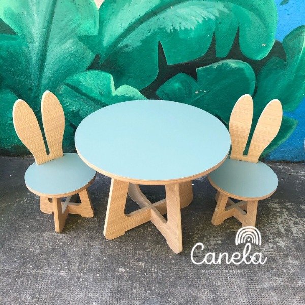 Producto - Juego FELIPE VERDE AGUA Y ROBLE CLARO