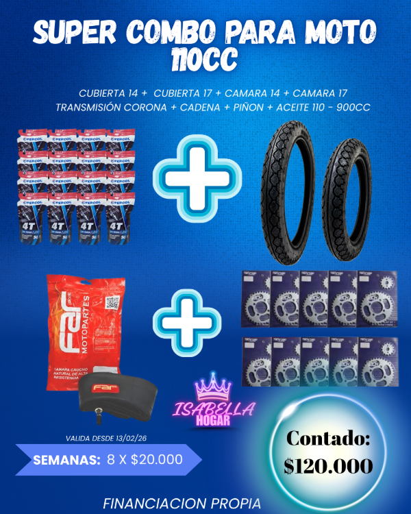 Producto - COMBO MOTO 110CC