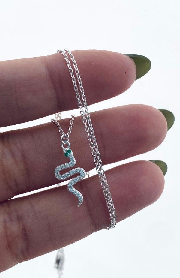 Producto - CHOKER SERPIENTE PLATA