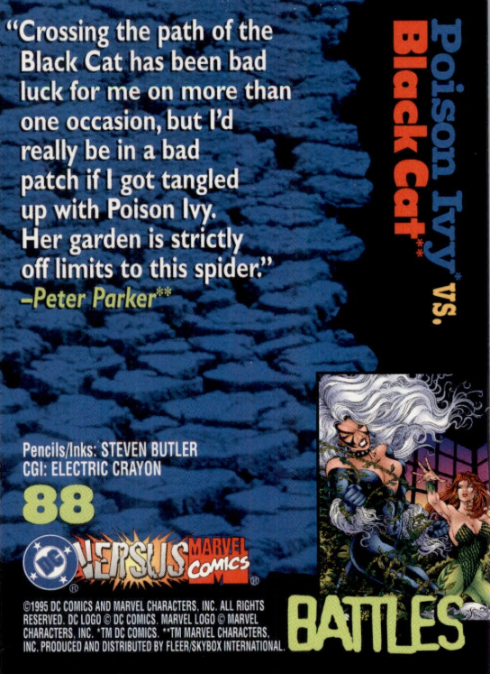 Producto - 1995 Fleer DC vs. Marvel Comics #88 - Poison Ivy / Black Cat BTL - 1