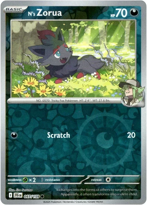 Producto - N's Zorua - 097/159 - Journey Together - Reverse Holo