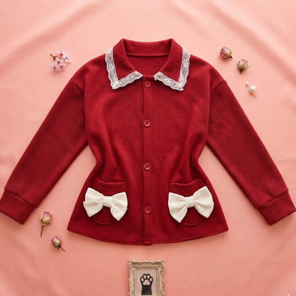 Producto - Saco bordó c/moños