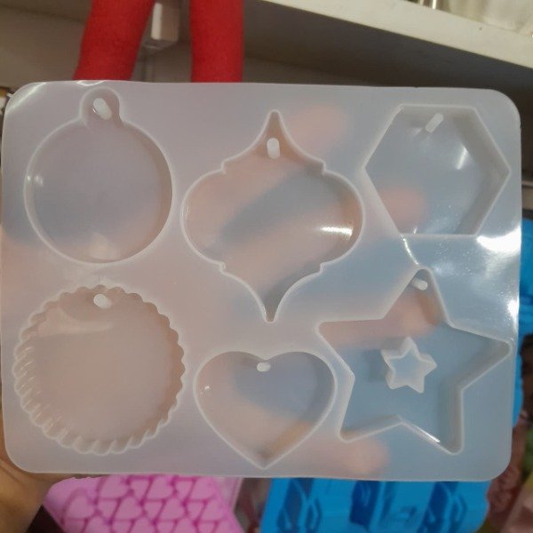 Producto - Molde tagg, llaveros, adornos mix fomas -incluye bola de navidad - 2