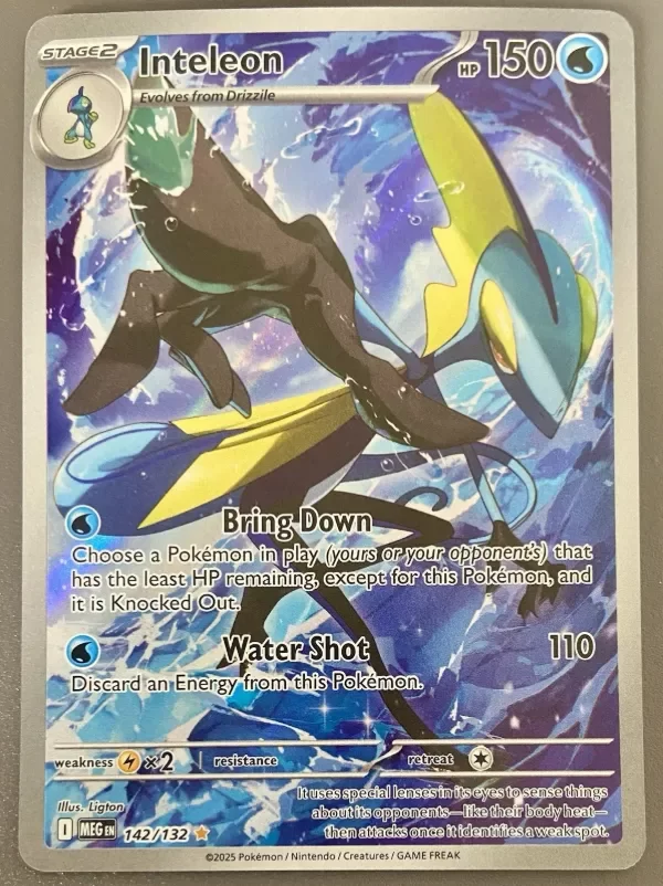 Producto - Pokémon TCG Inteleon - 142/132 - ME01: Mega Evolution Illustration