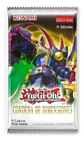 Producto - Booster yugioh -Condena de Dimensiones- Español