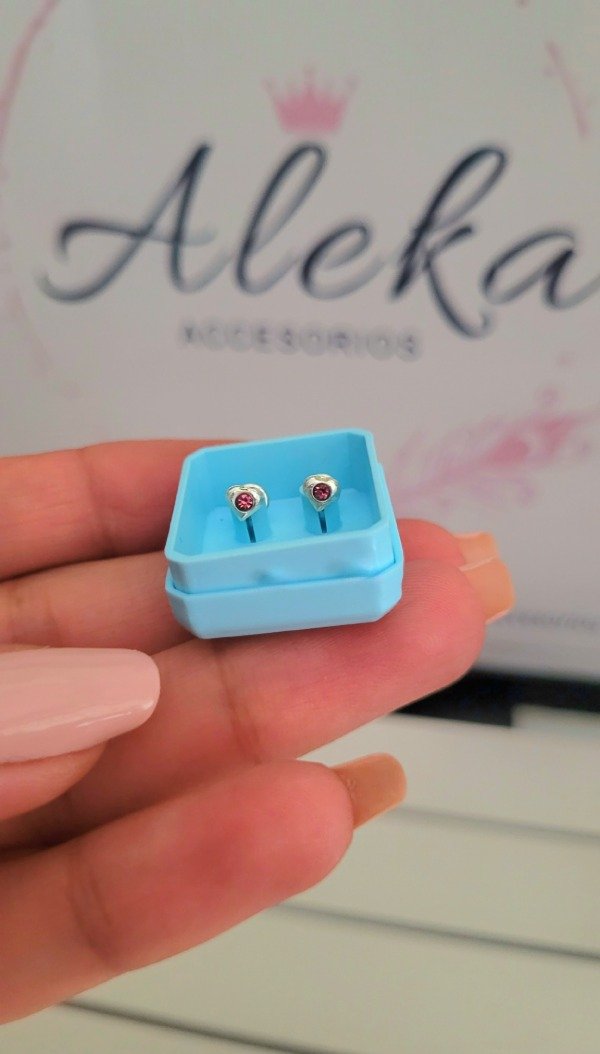 Producto - Abridor corazón chispa rosa plata 925