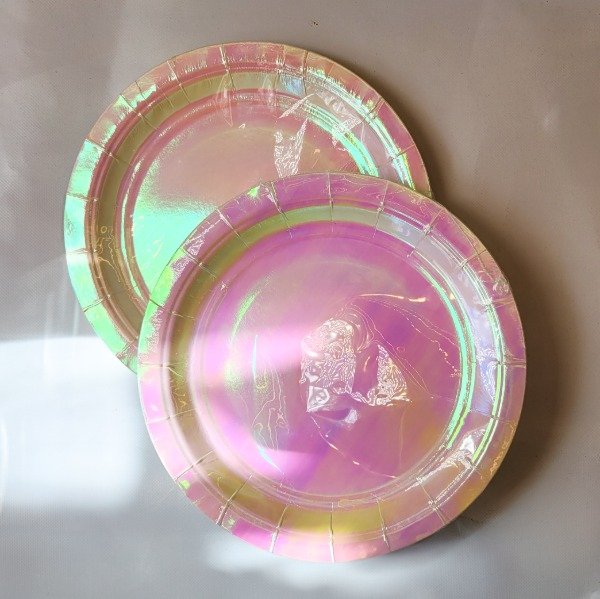 Producto - Plato iridiscente x6