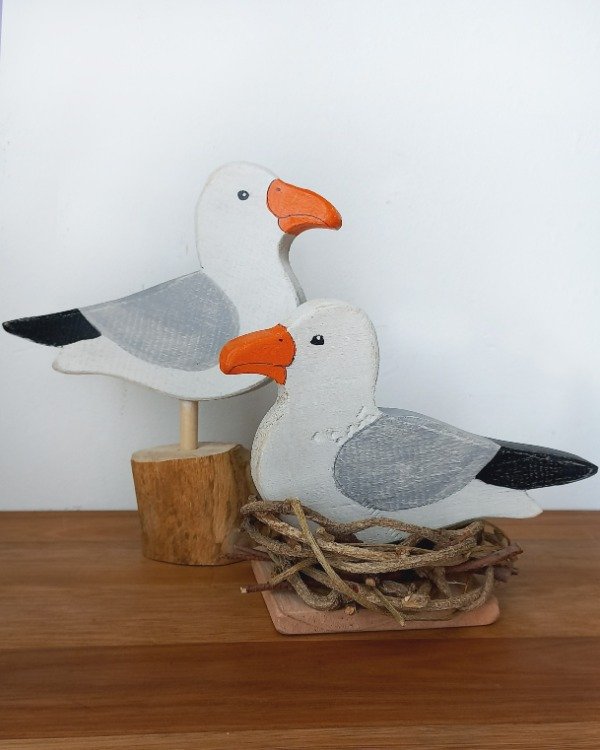 Producto - Gaviotas "pareja anidando" Decoración