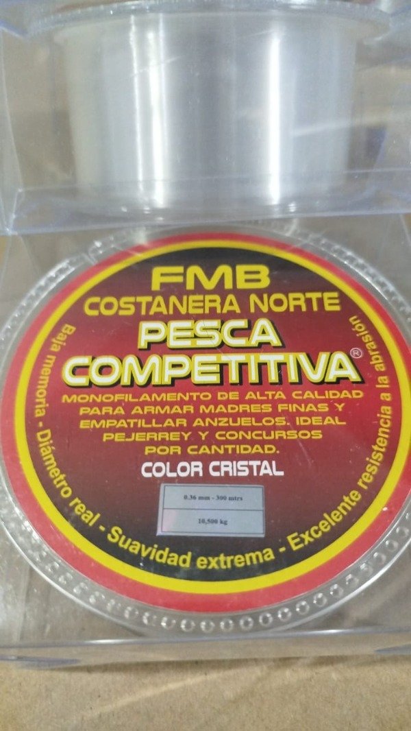 Producto - TANZA COSTANERA NORTE PREMIUM X300 METROS 0.36MM TRANSPARENTE