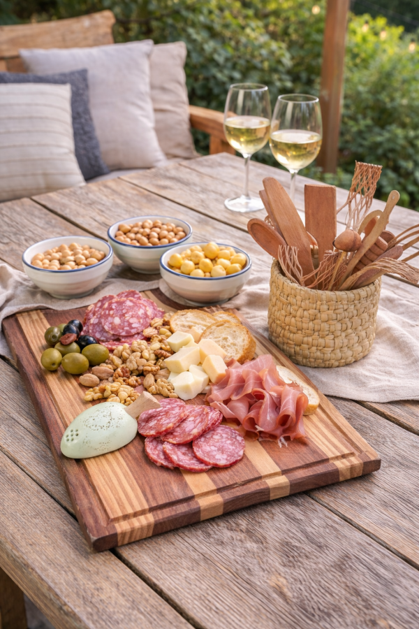 Producto - Tabla rayada en tres tonos