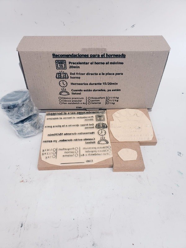 Producto - sello 12cm +sello de 8+sello de 3cm+kit xilo+ tinta xilo repuesto