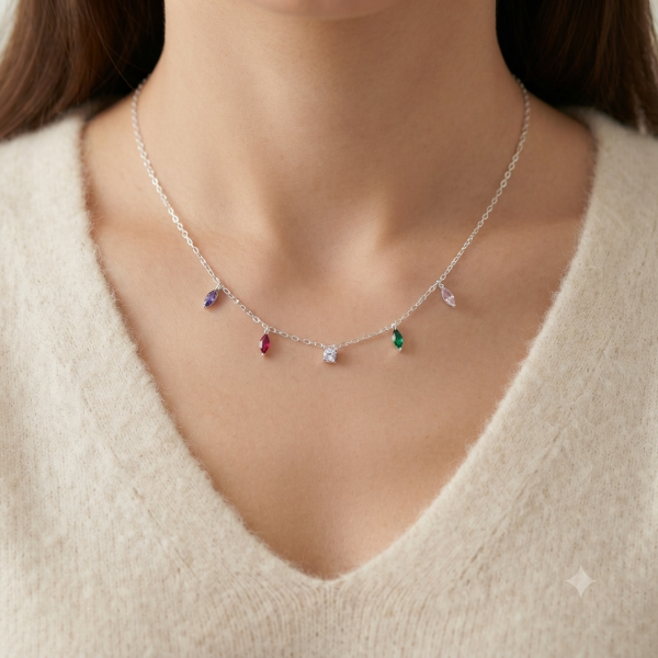 Producto - Collar piedras colores - 1