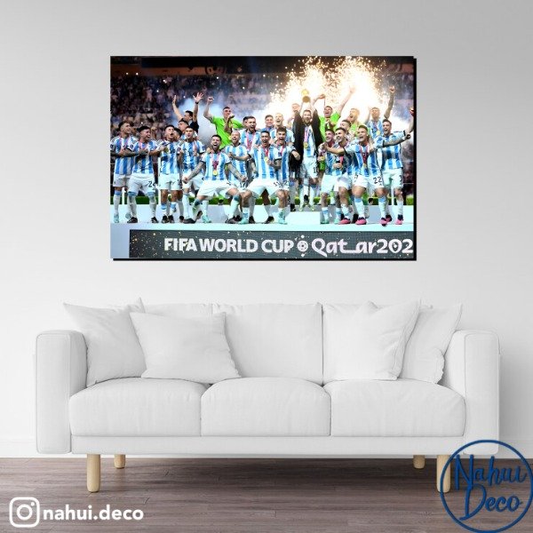 Producto - Cuadro Seleccion Argentina Qatar 22 MOD 9