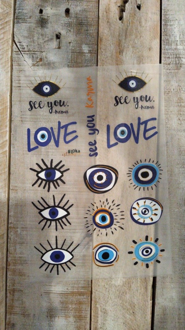 Producto - Termotransferibles 20x29cm Ojo Turco #3