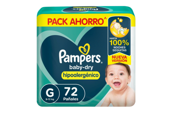 Producto - Pampers Babydry G x 72